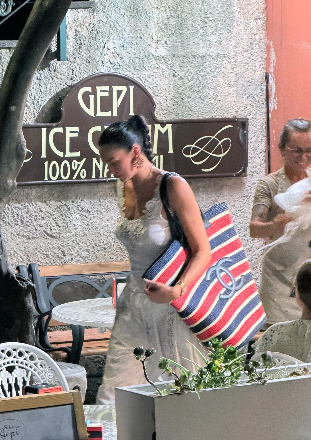 Dua Lipa Chlo White Resort Look in Portofino Augus