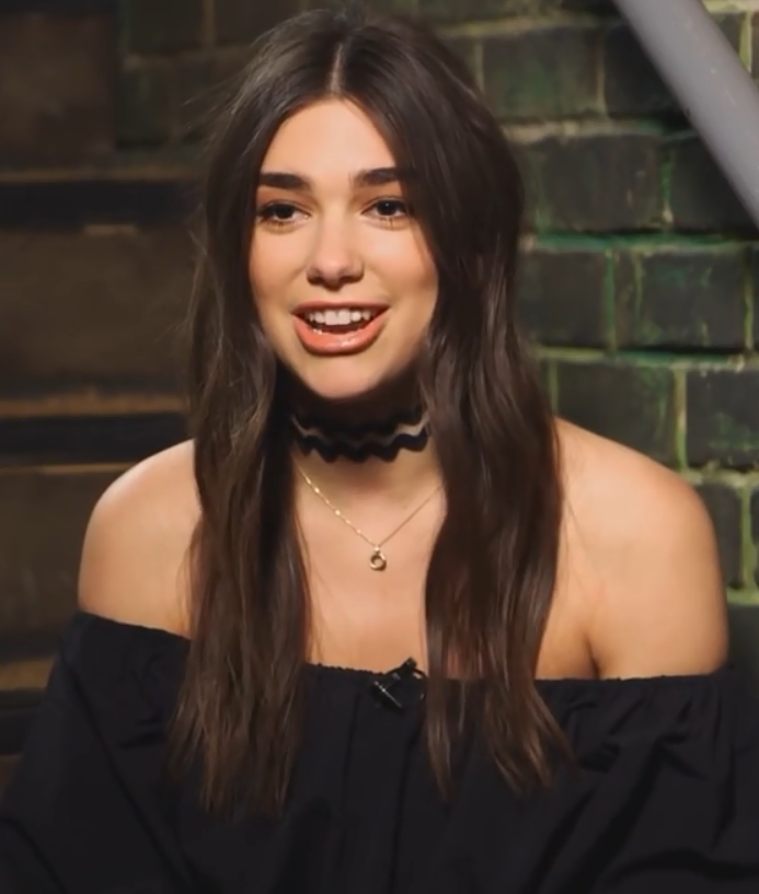Dua Lipa in an interview for 4Music in 2016 (693×817)