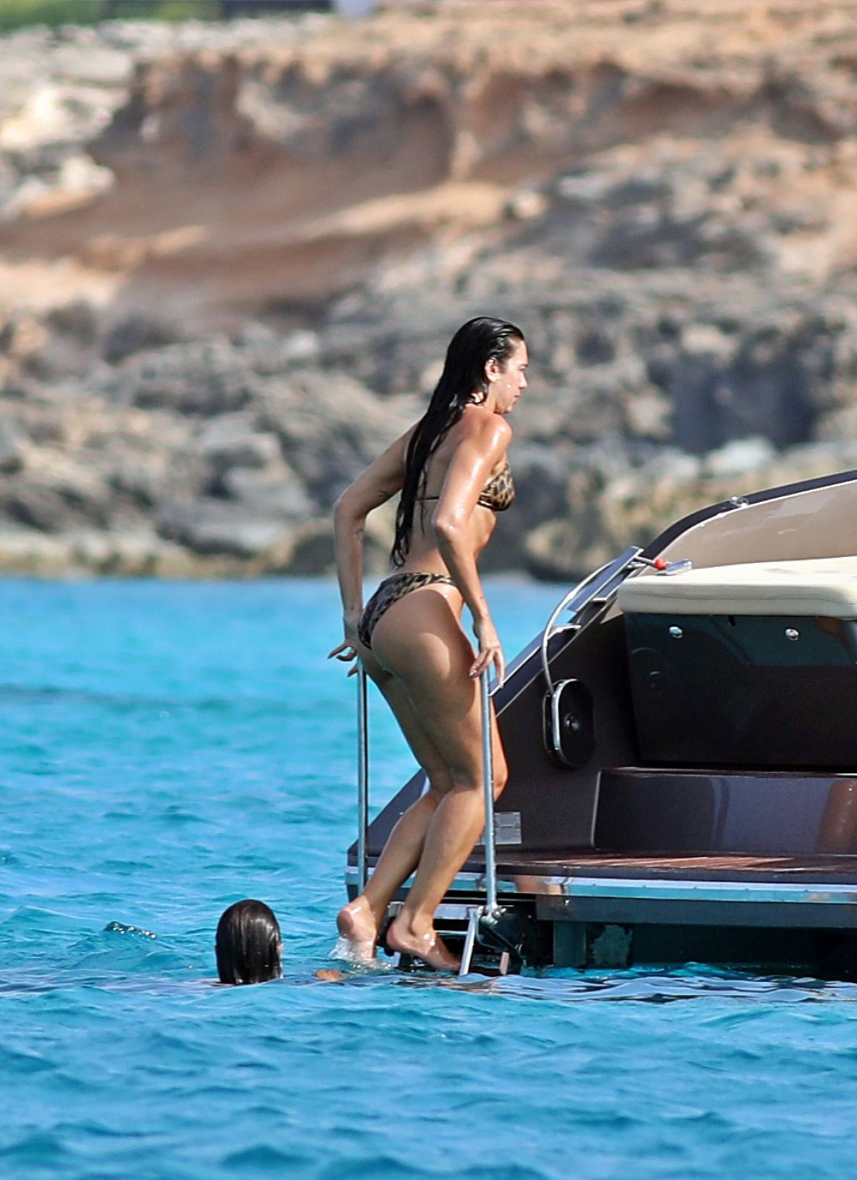Dua Lipa in Bikini at a Holiday in Ibiza