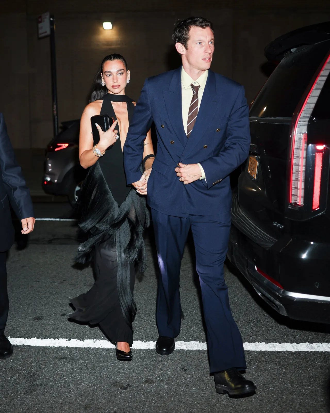 Dua Lipa in Custom Ferragamo at One Night Only Pre