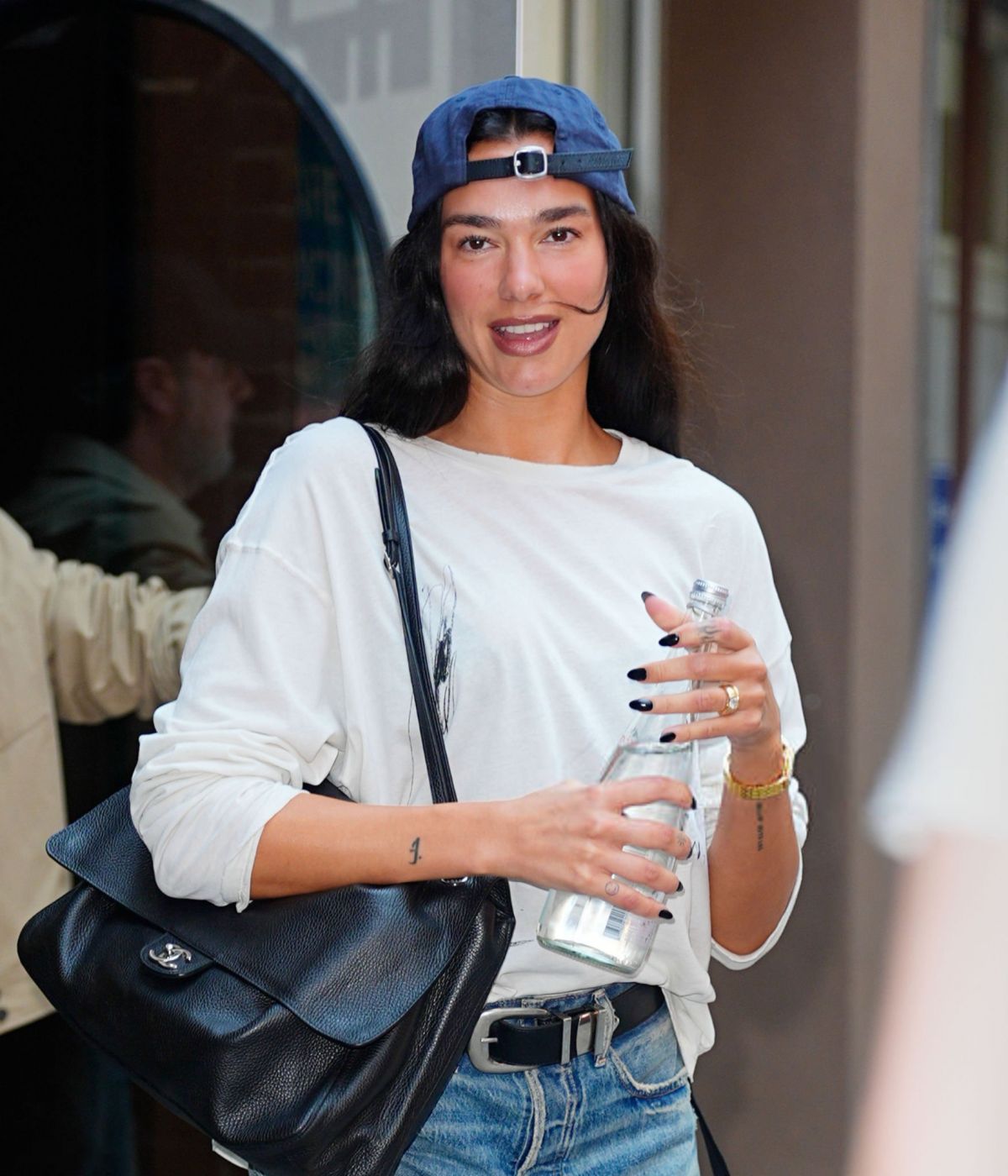 Dua Lipa in Denim Shorts Out in New York City (1200×1400)