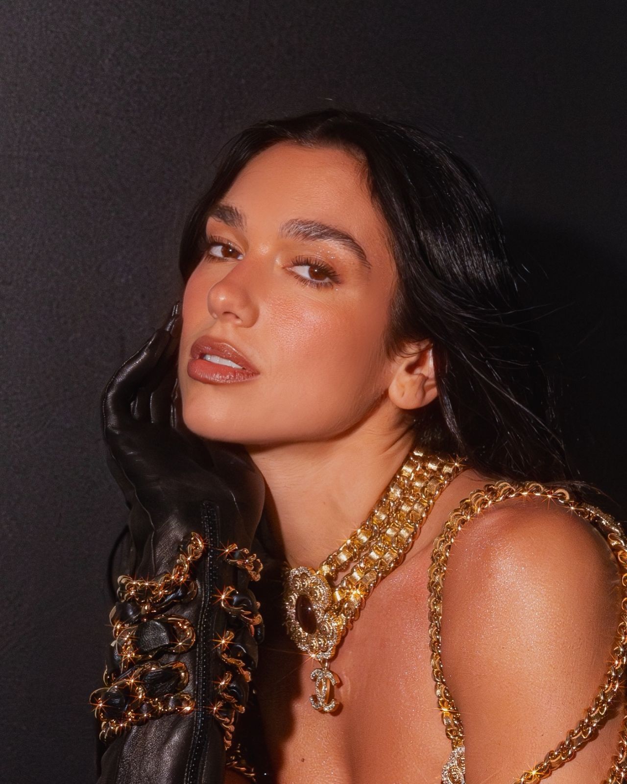 Dua Lipa in Gold Bodysuit for Madison Phipps Photoshoot December 2025 (1280×1600)