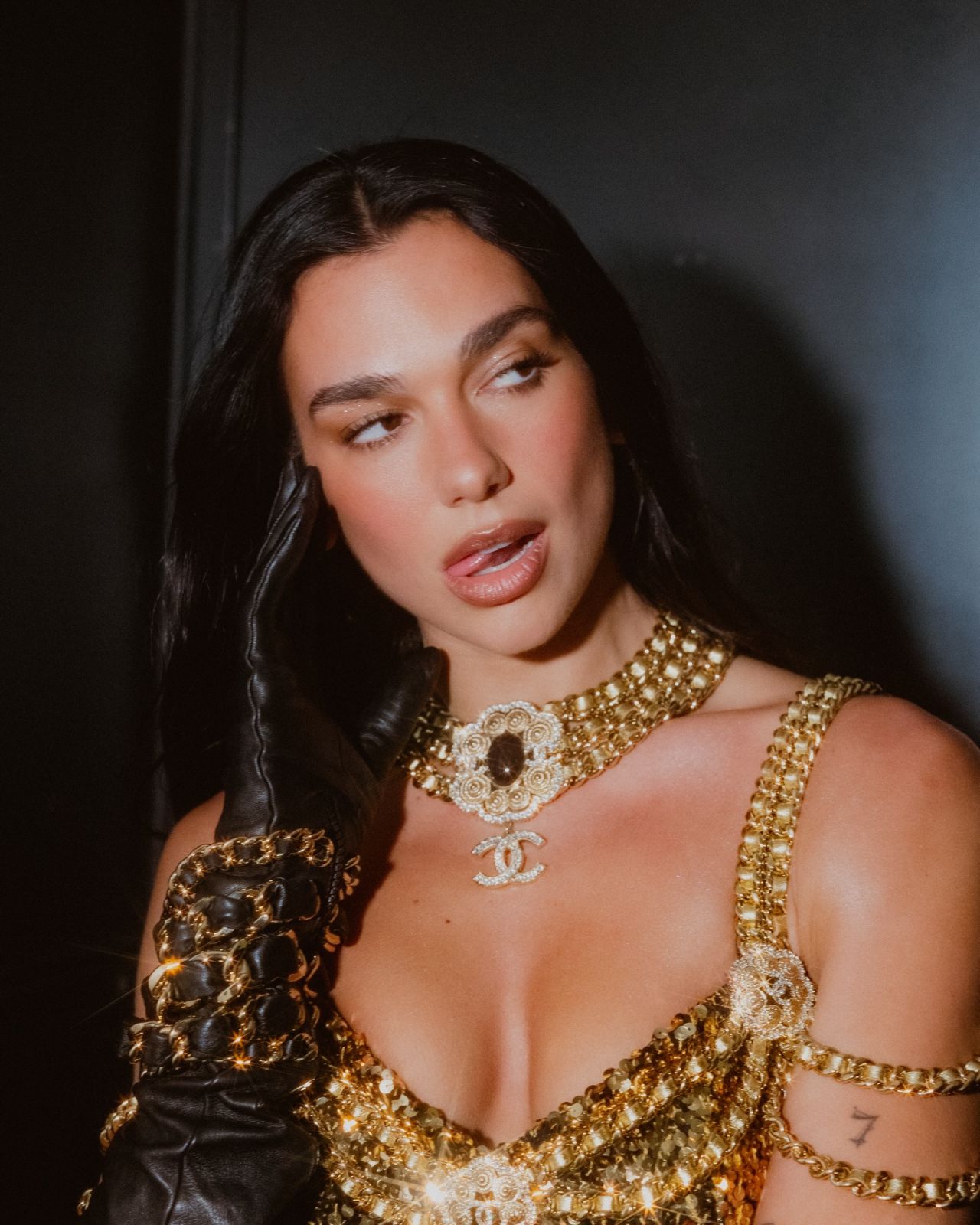 Dua Lipa in Gold Bodysuit for Madison Phipps Photoshoot December 2025 (1280×1600)
