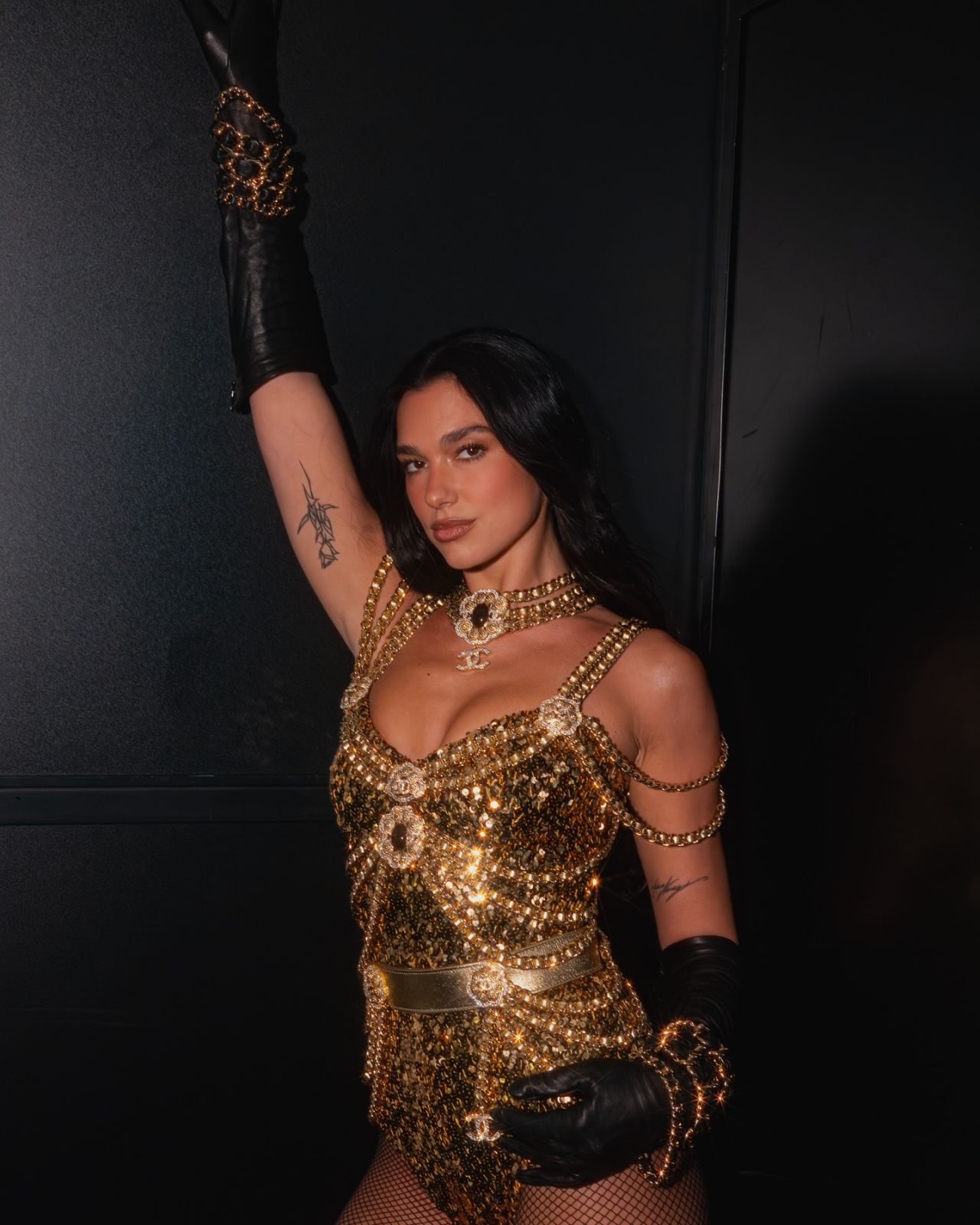 Dua Lipa in Gold Bodysuit for Madison Phipps Photoshoot December 2025 (1280×1600)