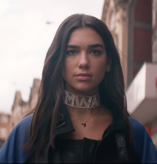 Dua Lipa in the shorfilm See in Blue for YouTube