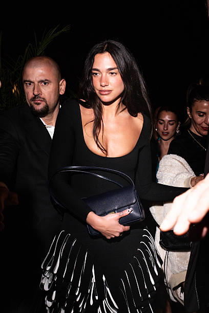 Dua Lipa is seen during the 79th annual Cannes Film Festival on May 17, 2026 in Cannes, France