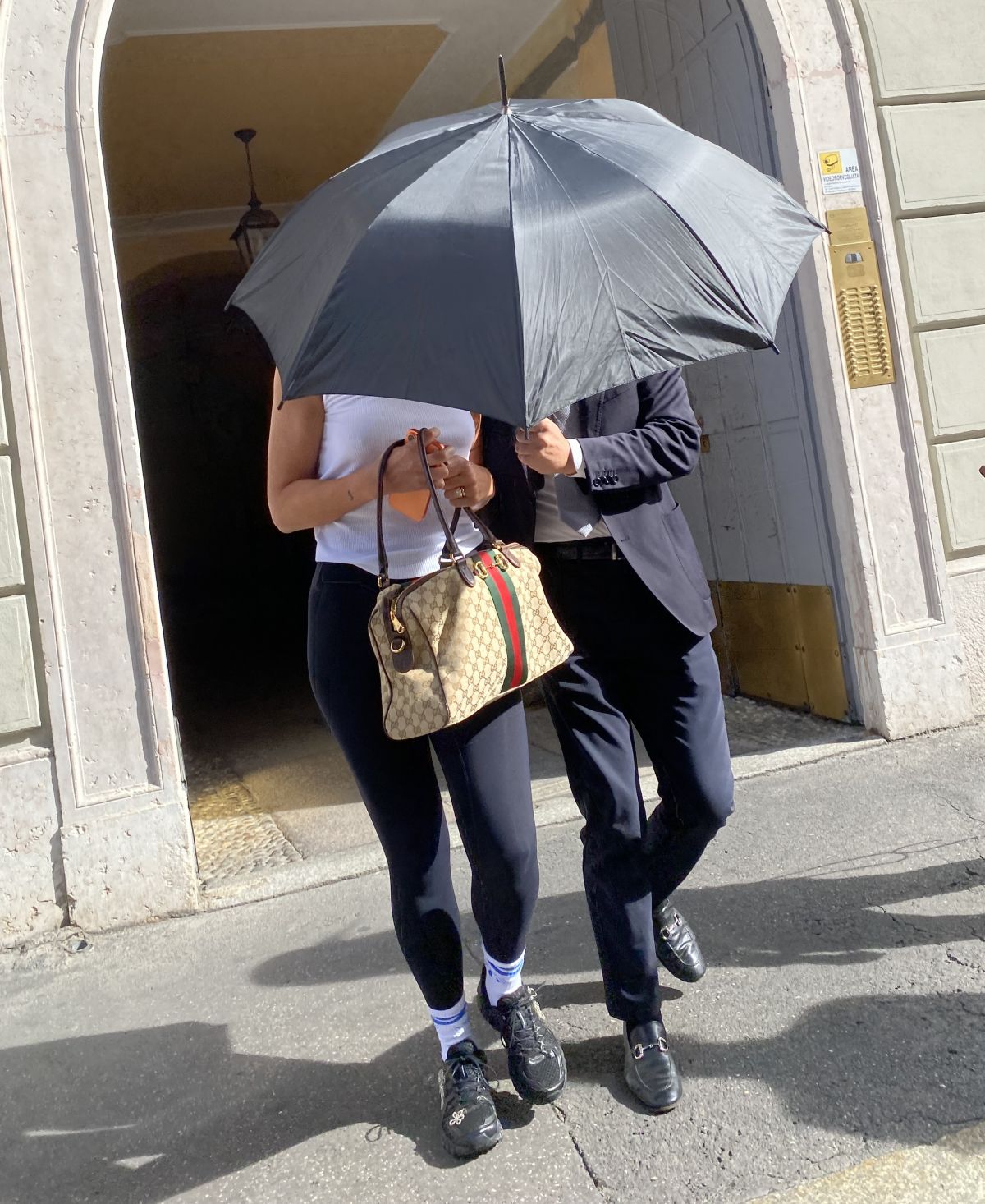 Dua Lipa Leaves a Beauty Salon in Milan