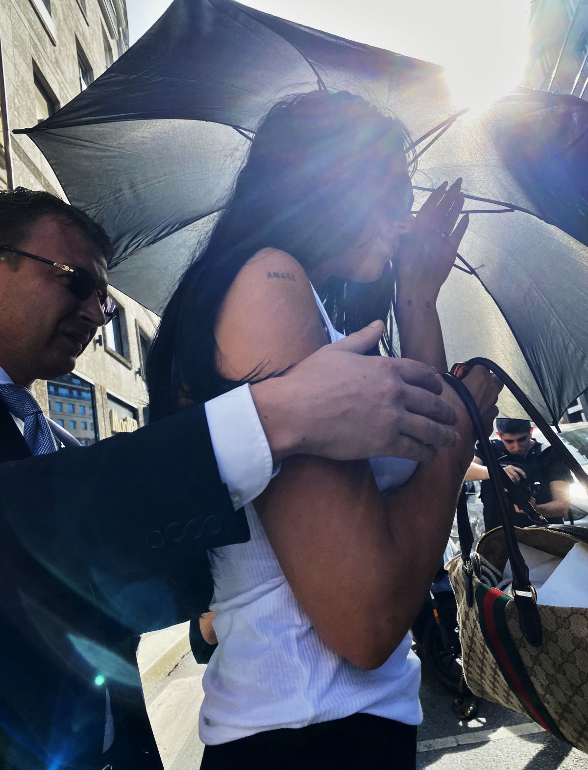 Dua Lipa Leaves a Beauty Salon in Milan
