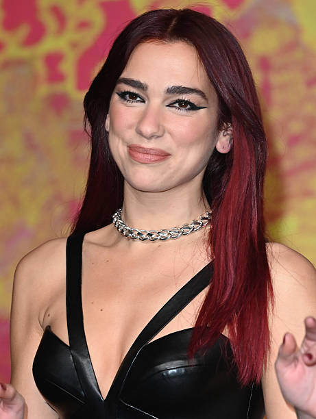 March 2024...The BRIT Awards arrivals 2024 held at The Magazine London, 11 Ordnance Cres, London....Here: Dua Lipa — frame 6/8 (461×612)