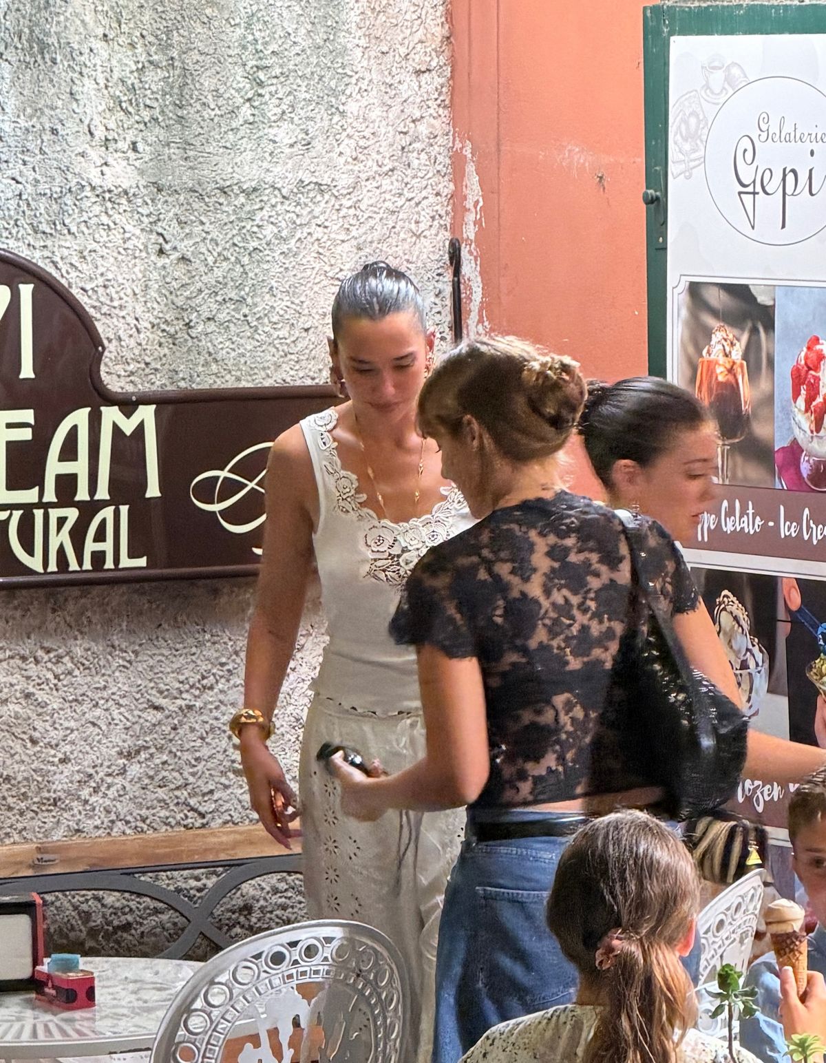 Dua Lipa Out for Ice Cream at Gepi in Portofino