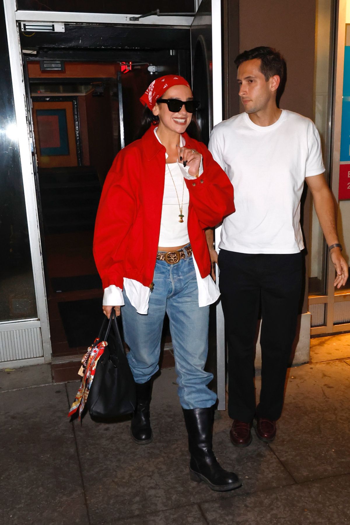Dua Lipa Outside Electric Lady Studios in New York
