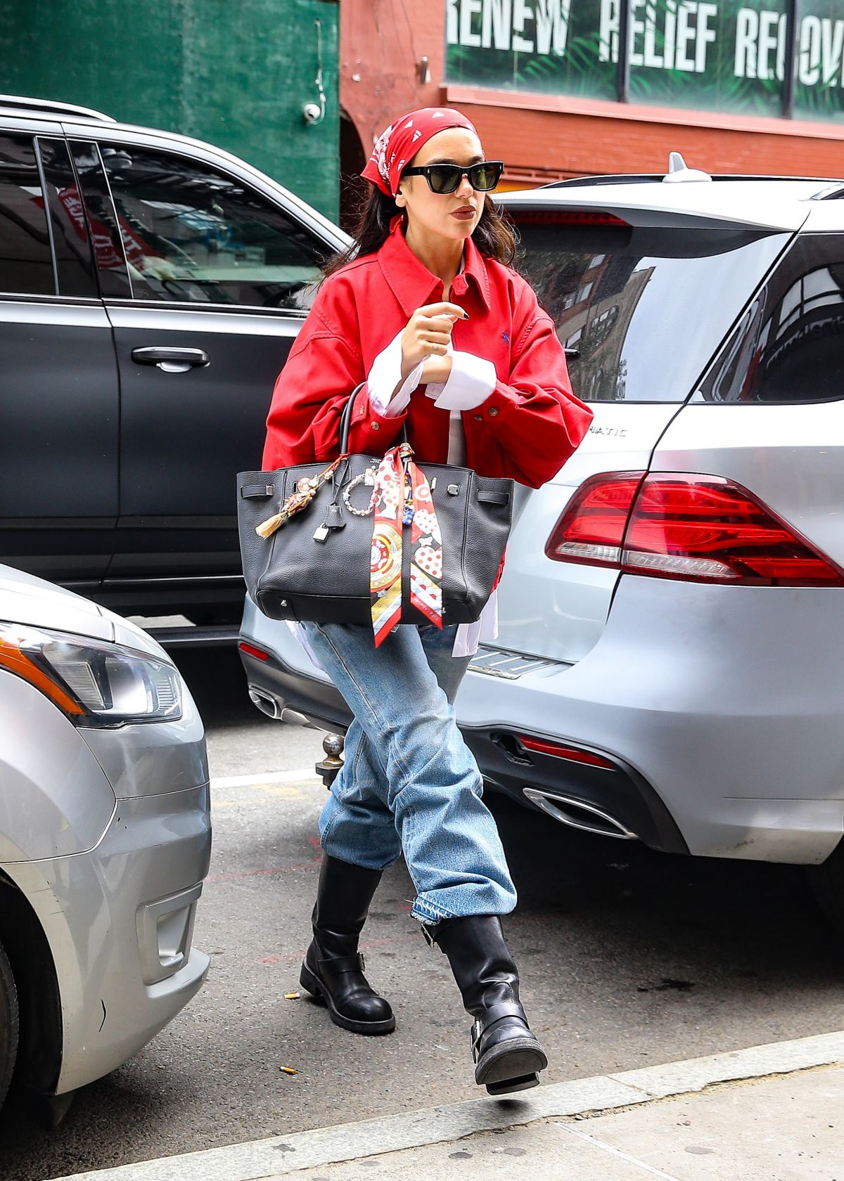 Dua Lipa Outside Electric Lady Studios in New York