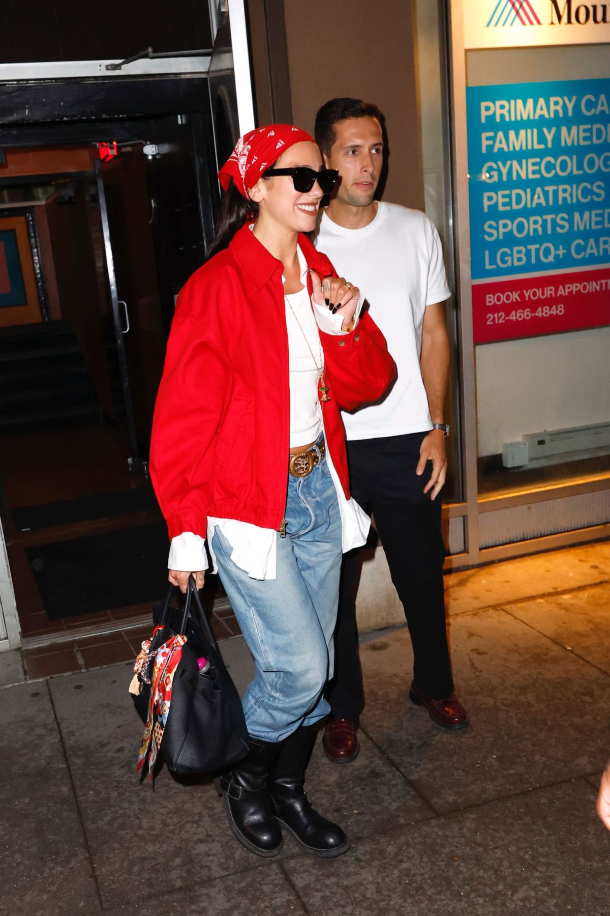 Dua Lipa Outside Electric Lady Studios in New York