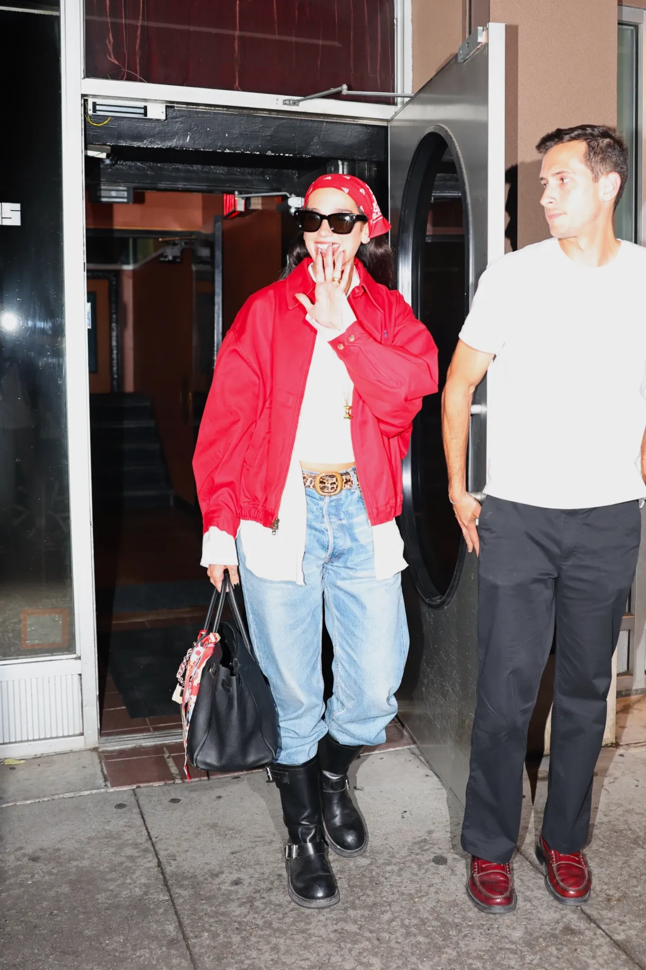 Dua Lipa Outside Electric Lady Studios in New York