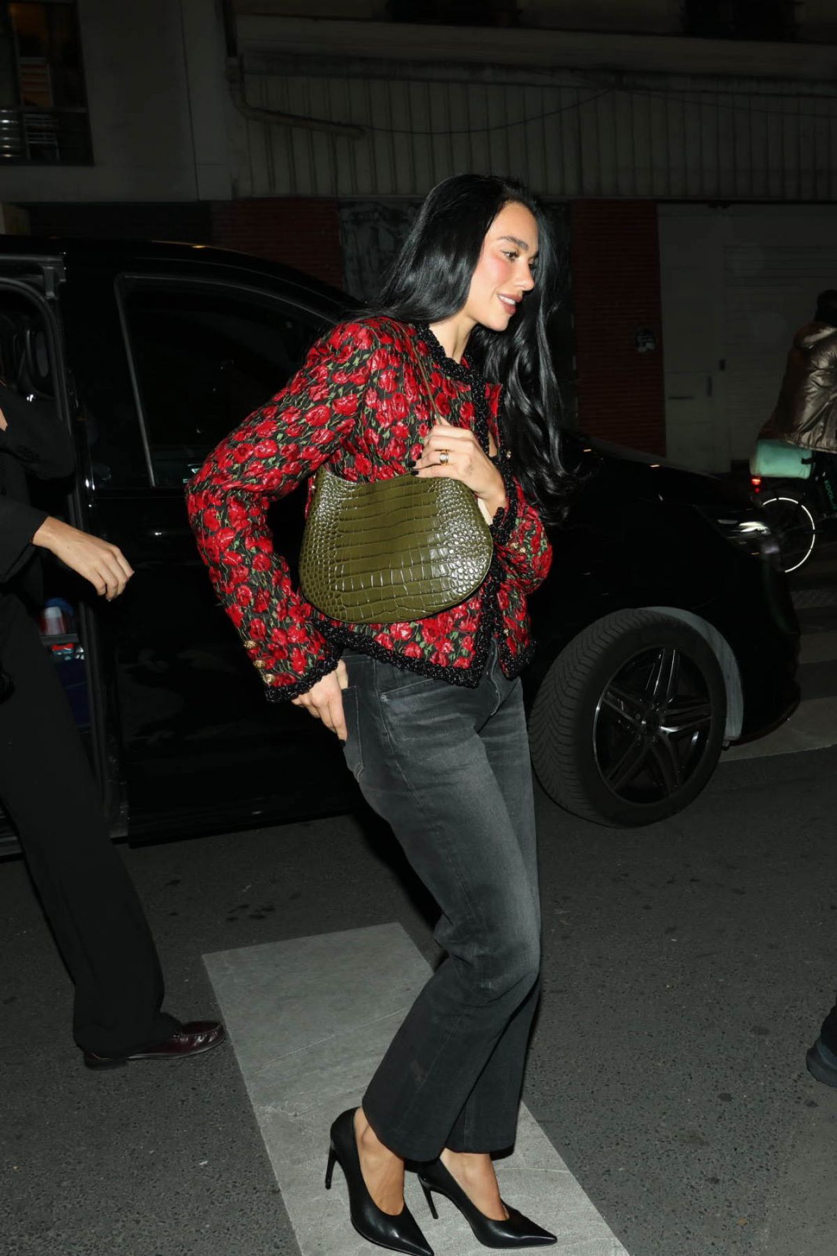 Dua Lipa Stops to Sign Some Autographs Out and Abo