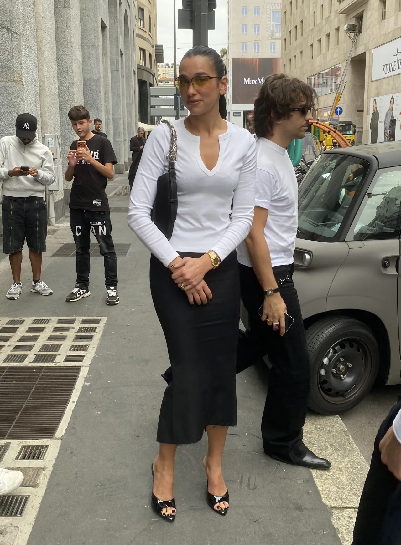 Dua Lipa Wears Flore Flore and Matieres Fecales