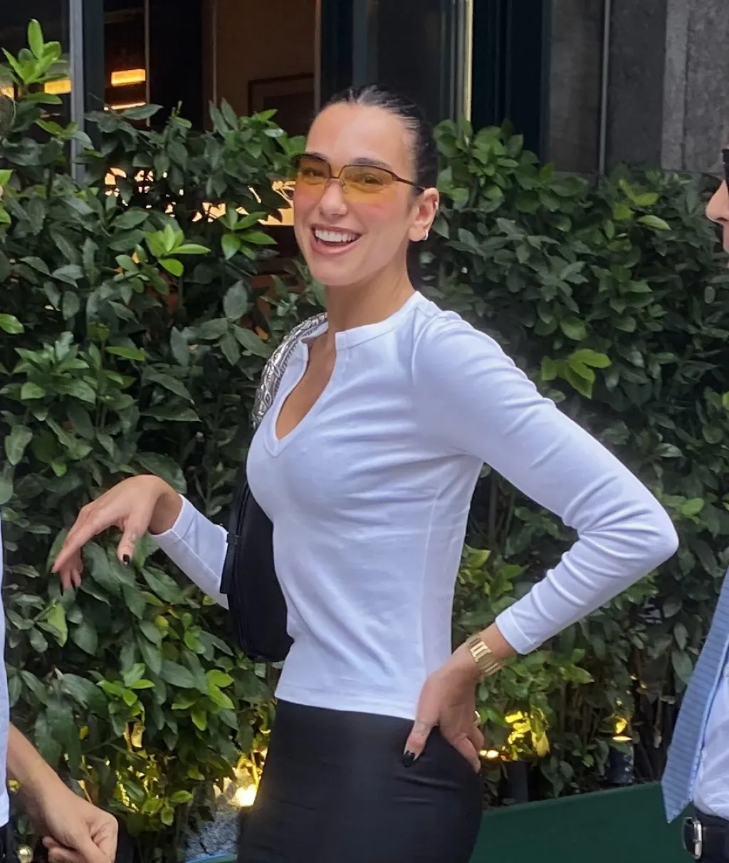 Dua Lipa Wears Flore Flore and Matieres Fecales