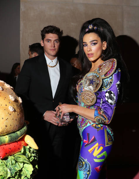 Isaac Carew and Dua Lipa attend The 2019 Met Gala Celebrating Camp: Notes on Fashion at Metropolitan Museum of Art on May 06, 2019 in New York City.