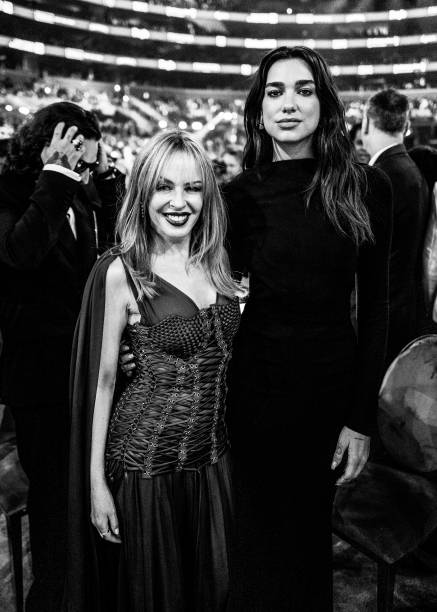 Kylie Minogue and Dua Lipa attend the 66th GRAMMY Awards on February 04, 2024 in Los Angeles, California — frame 44/80 (437×612)