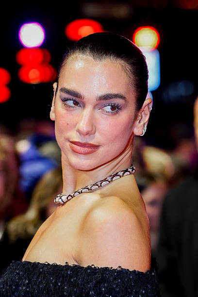 Singer Dua Lipa attends the Rosebush Pruning premiere during the 76th Berlinale International Film Festival Berlin at Berlinale Palast on February 14, 2026 in Berlin, Germany.